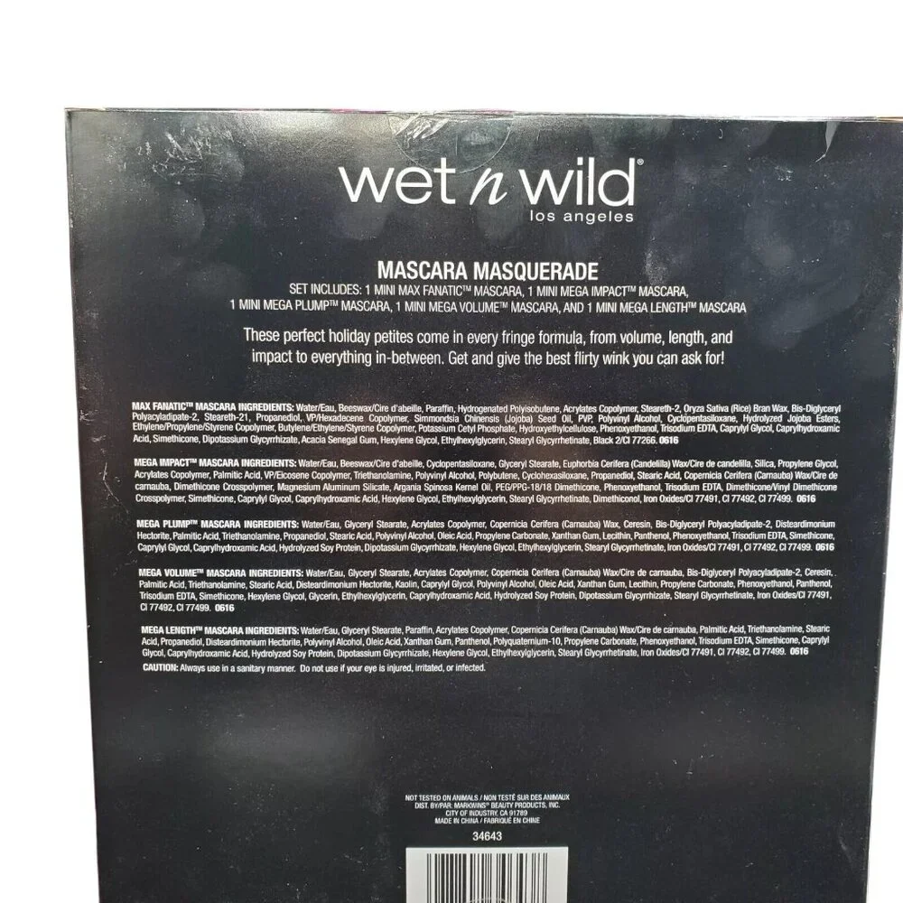 Wet n Wild Mega Mascara collection 5 mini Boxed Gift set